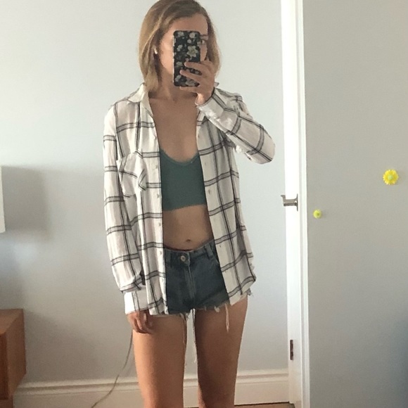 Lolas Room Boyfriend Plaid Flannel - Picture 1 of 6